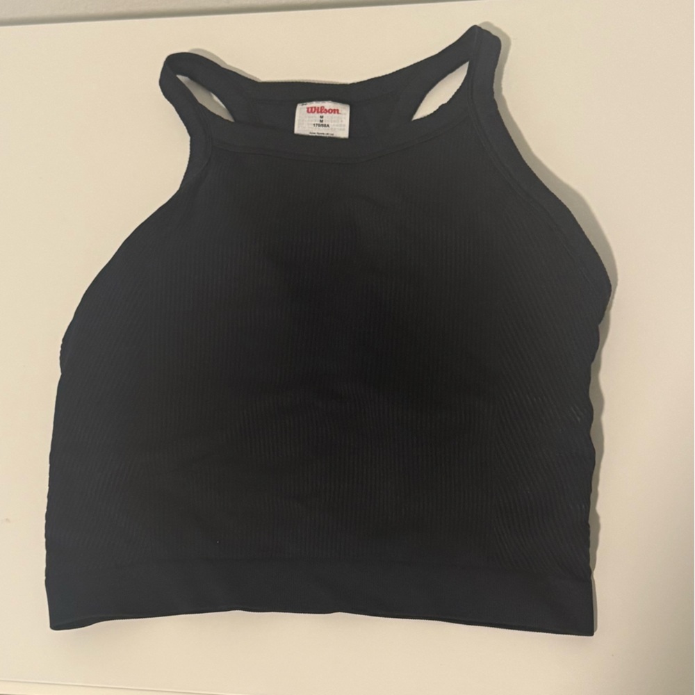 Wilson Black Ribbed Tank Top - Picture 5 of 5
